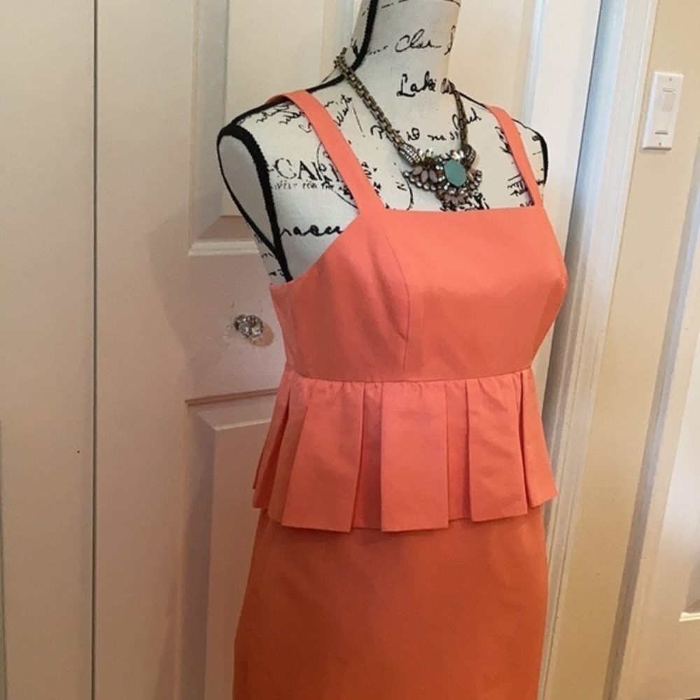 J. Crew Peplum Party Dress in classic fraille Sz 4​ - Picture 7 of 10